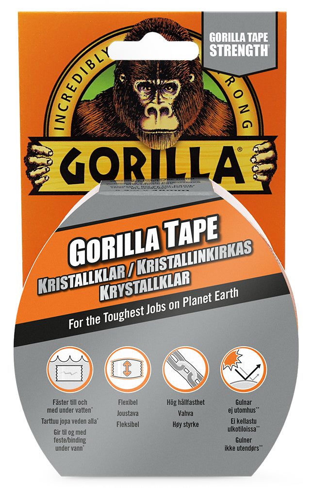 Gorilla Tape Kristallklar 8,2mx48mm