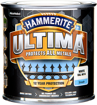 Hammerite Ultima Glat lak Hvid 250ml