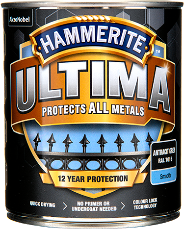 Hammerite Ultima Glat lak Antracitgrå 750ml