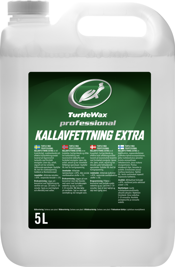 Turtle Wax Pro Koldaffedtning Ekstra 5L