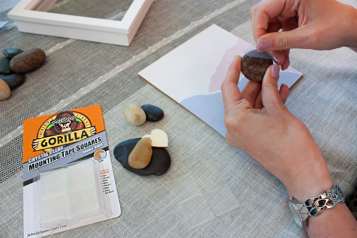 Gorilla monteringstape firkanter 24 stk. 2,5 x 2,5 cm
