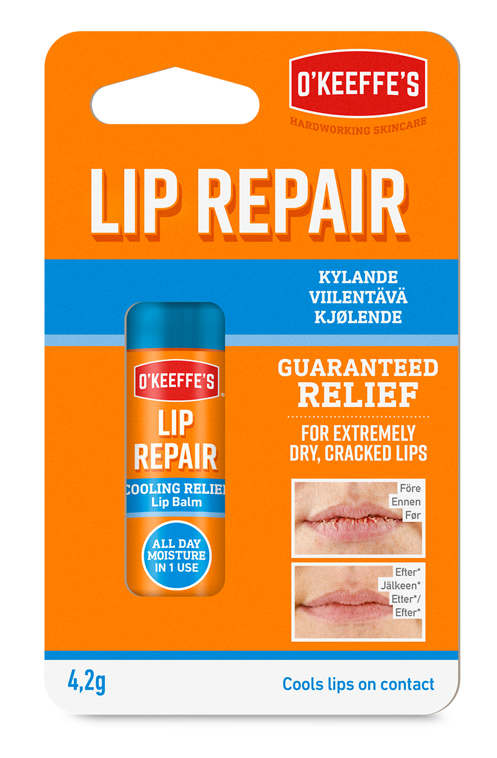 O Keeffes Lip Repair - Kylande Läppbalsam 4,2g