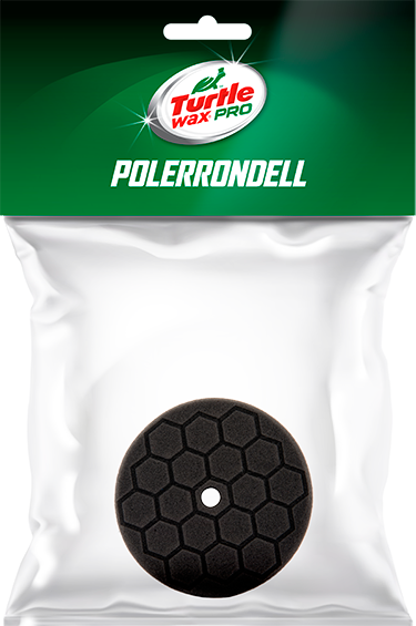 Turtle Wax Polerrondell sort 95/75x25 HEX/CONE
