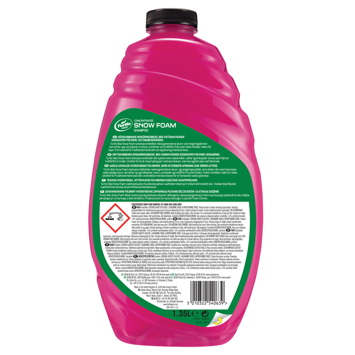 Turtle Wax Sne Skum Shampoo 1,35 L