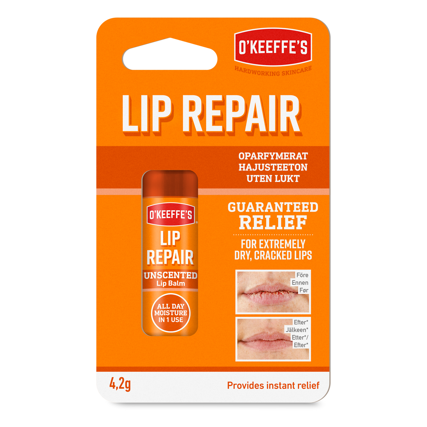 O Keeffes Lip Repair - Oparfymerat Läppbalsam 4,2g
