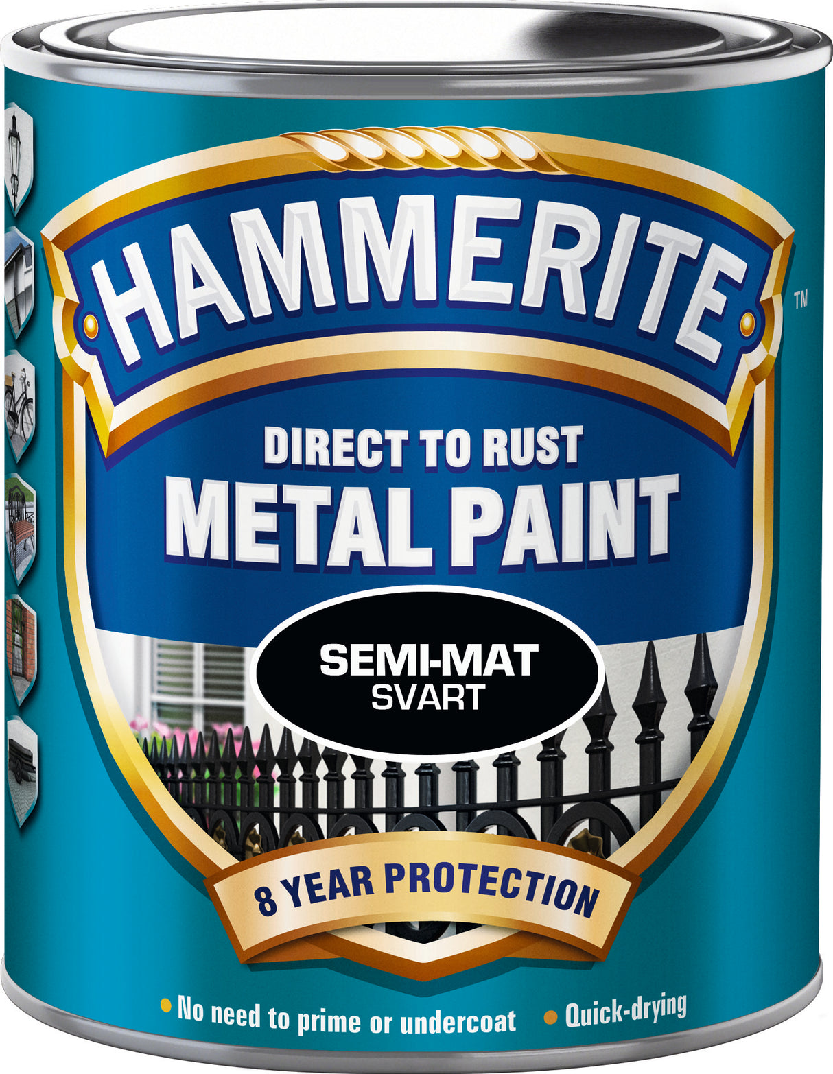 Hammerite Sidenmatt Svart 750ml