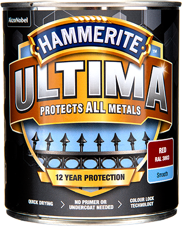 Hammerite Ultima Slätlack Röd 750ml