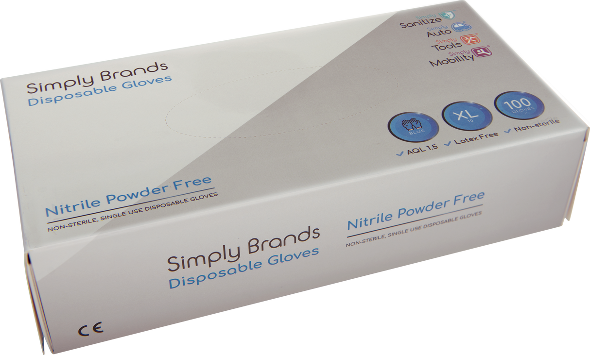 Nitrilhandske Blå X-Large (100-pak)