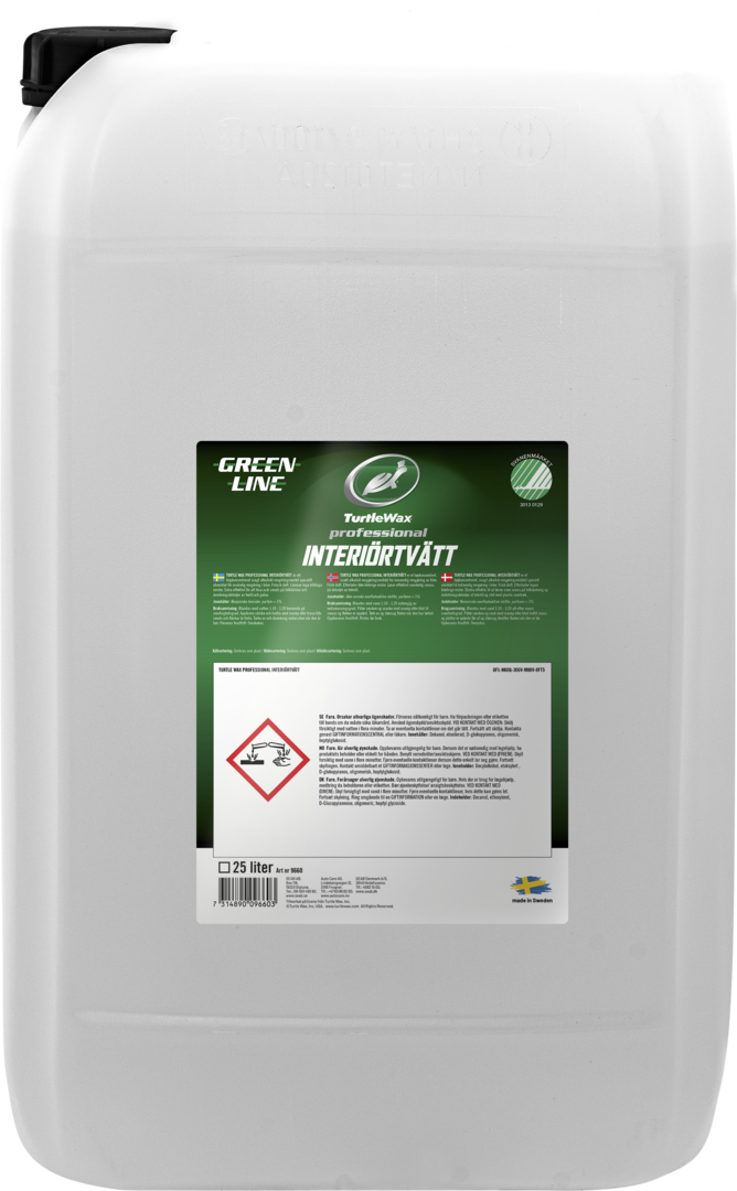 Turtle Wax Pro Greenline Interiörtvätt 25L