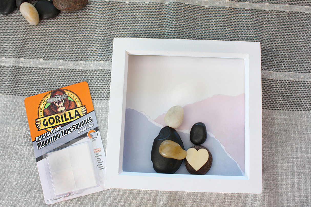 Gorilla monteringstape firkanter 24 stk. 2,5 x 2,5 cm