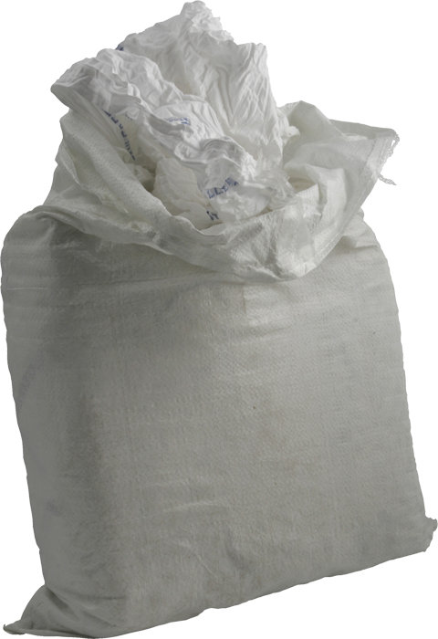 Trasa bomull vit vpa 10 kg